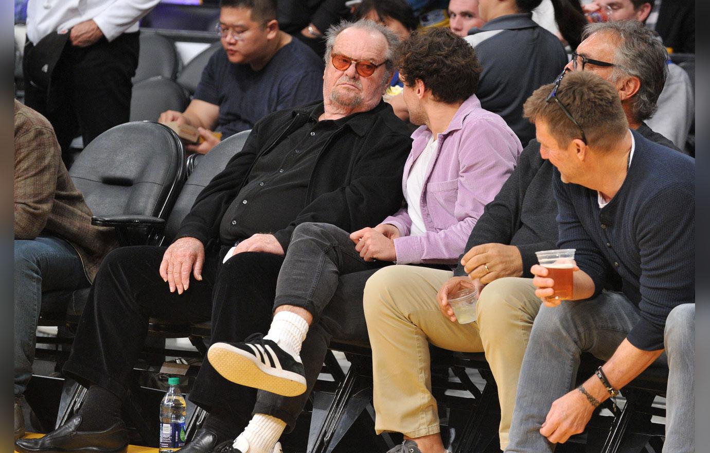 Celebrities At The Los Angeles Lakers Game