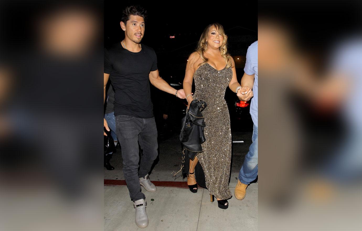 *EXCLUSIVE* Mariah Carey puts her curves on display during night out  with boyfriend Bryan Tanaka at &#8220;TAO&#8221;