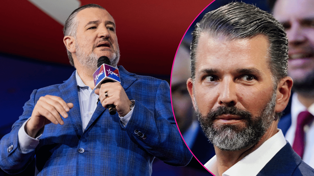 photo of ted cruz and donald trump jr