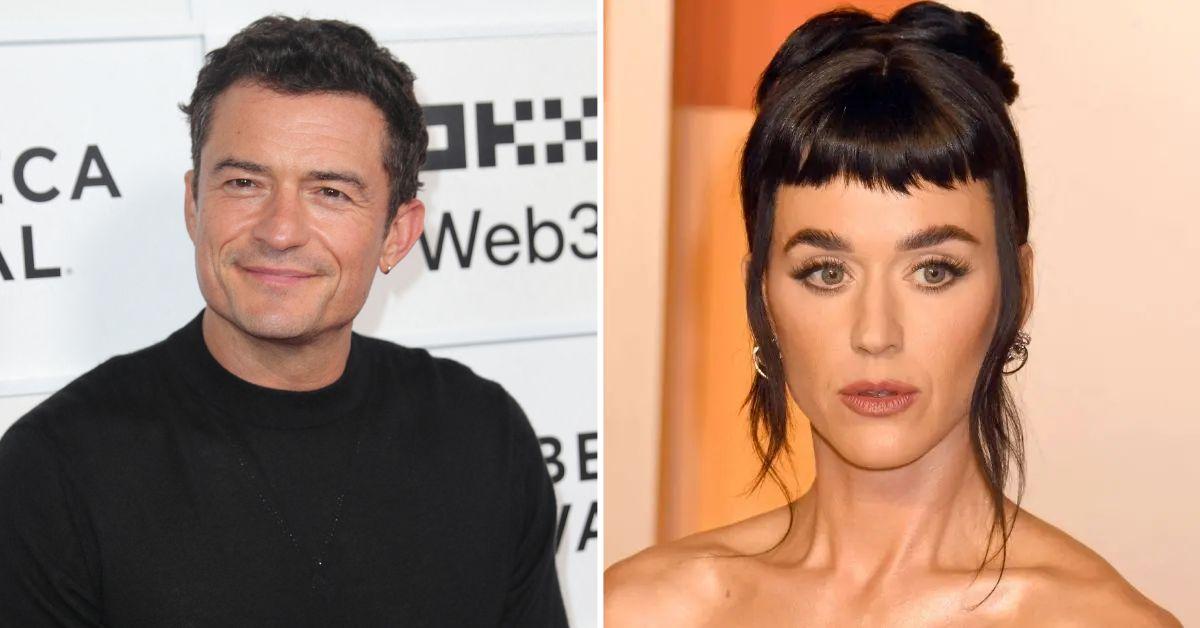 Composite photo of Orlando Bloom and Katy Perry