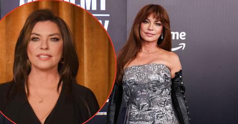 Split photo of Shania Twain
