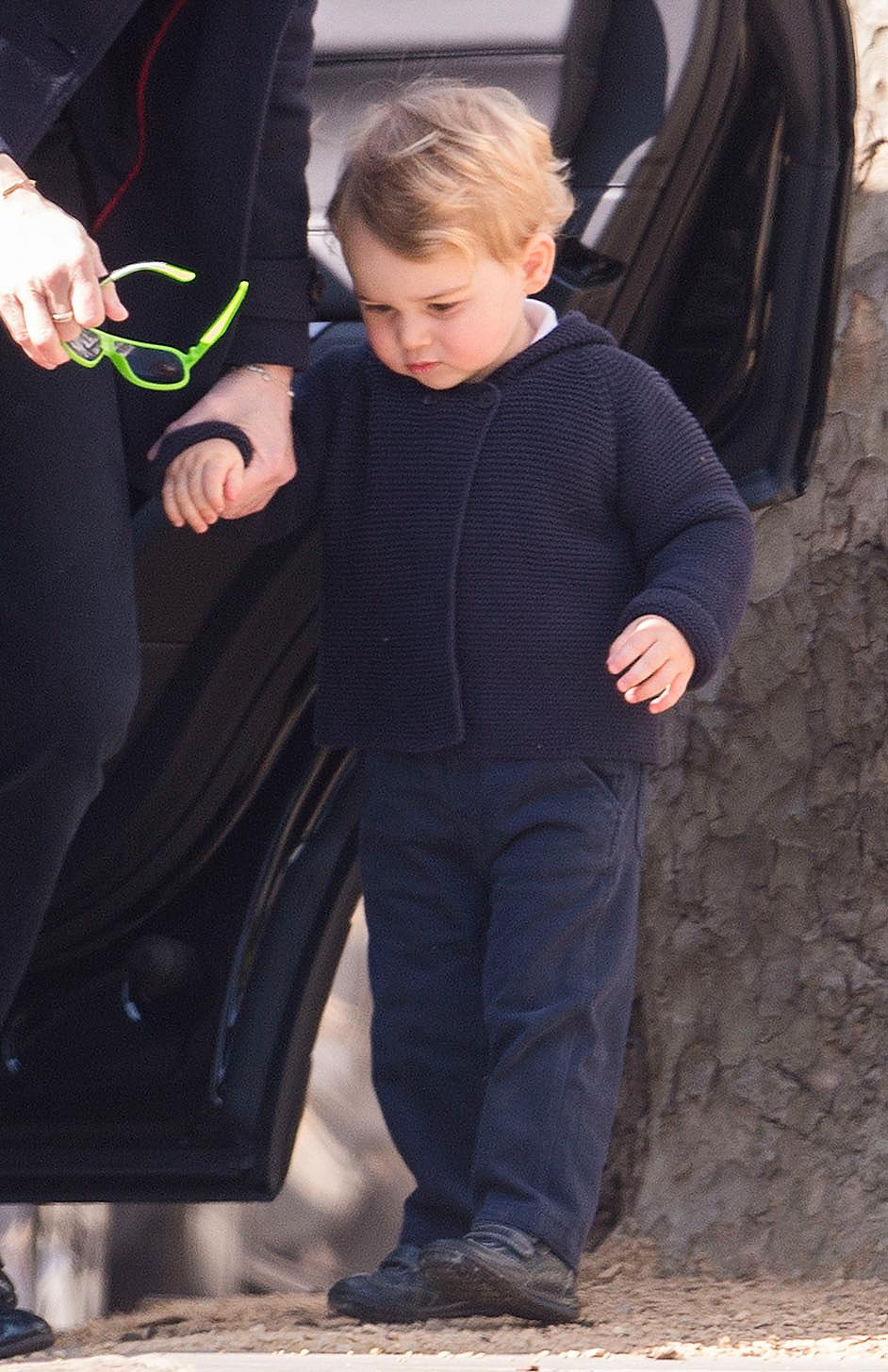 *EXCLUSIVE* His Royal Highness Prince George looks more like his Royal Coolness **USA, Canada ONLY** **MUST CALL FOR PRICING**