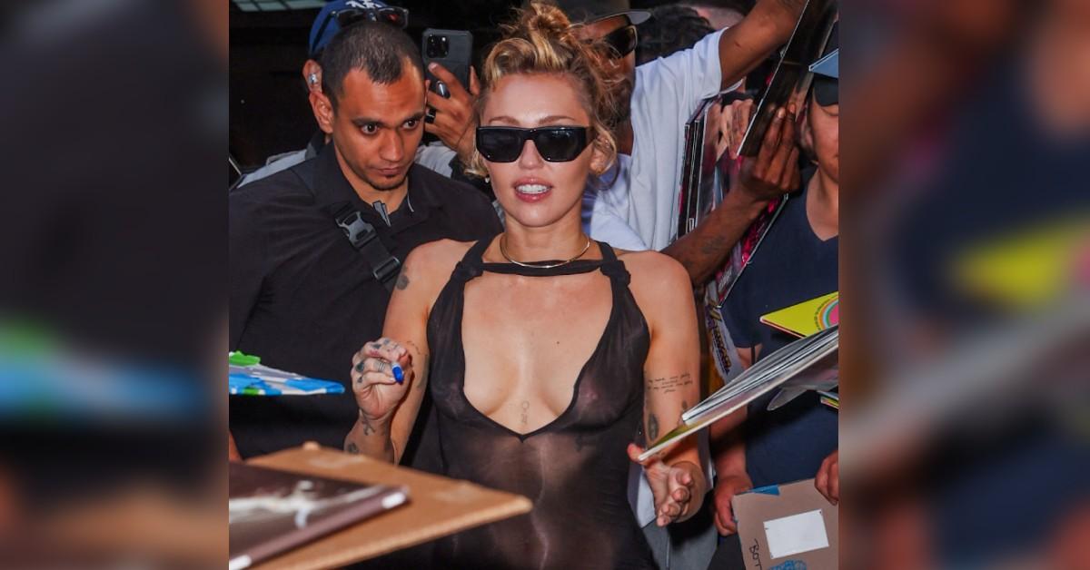 miley cyrus see through top pics