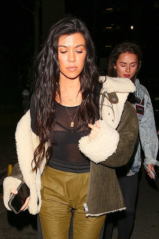 *EXCLUSIVE* Kourtney Kardashian bares all for a trip to church with Justin Bieber