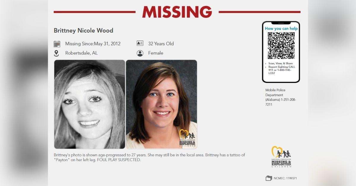 Missing Poster Of Brittney Wood
