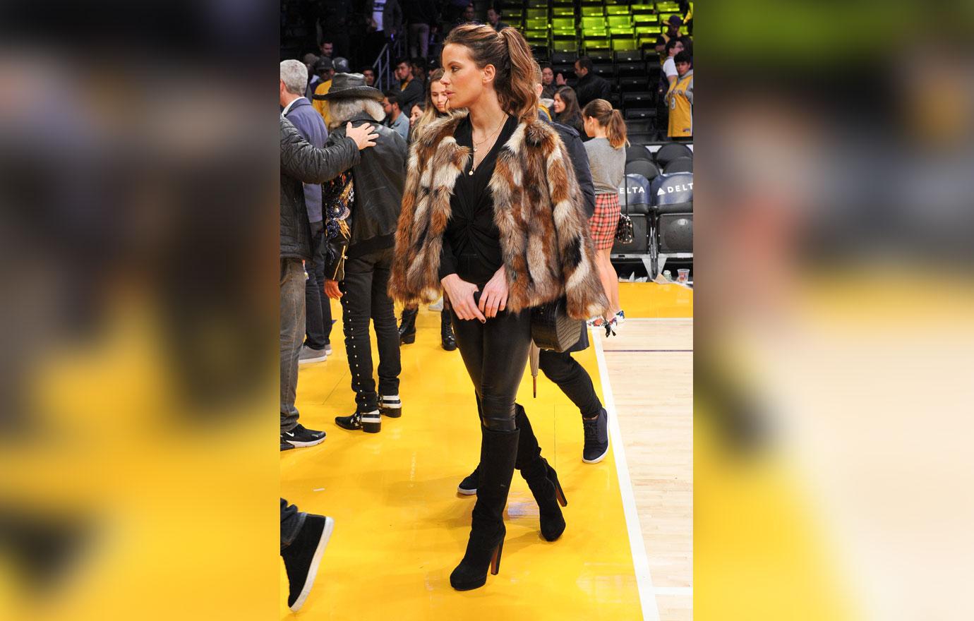 Celebrities At The Los Angeles Lakers Game