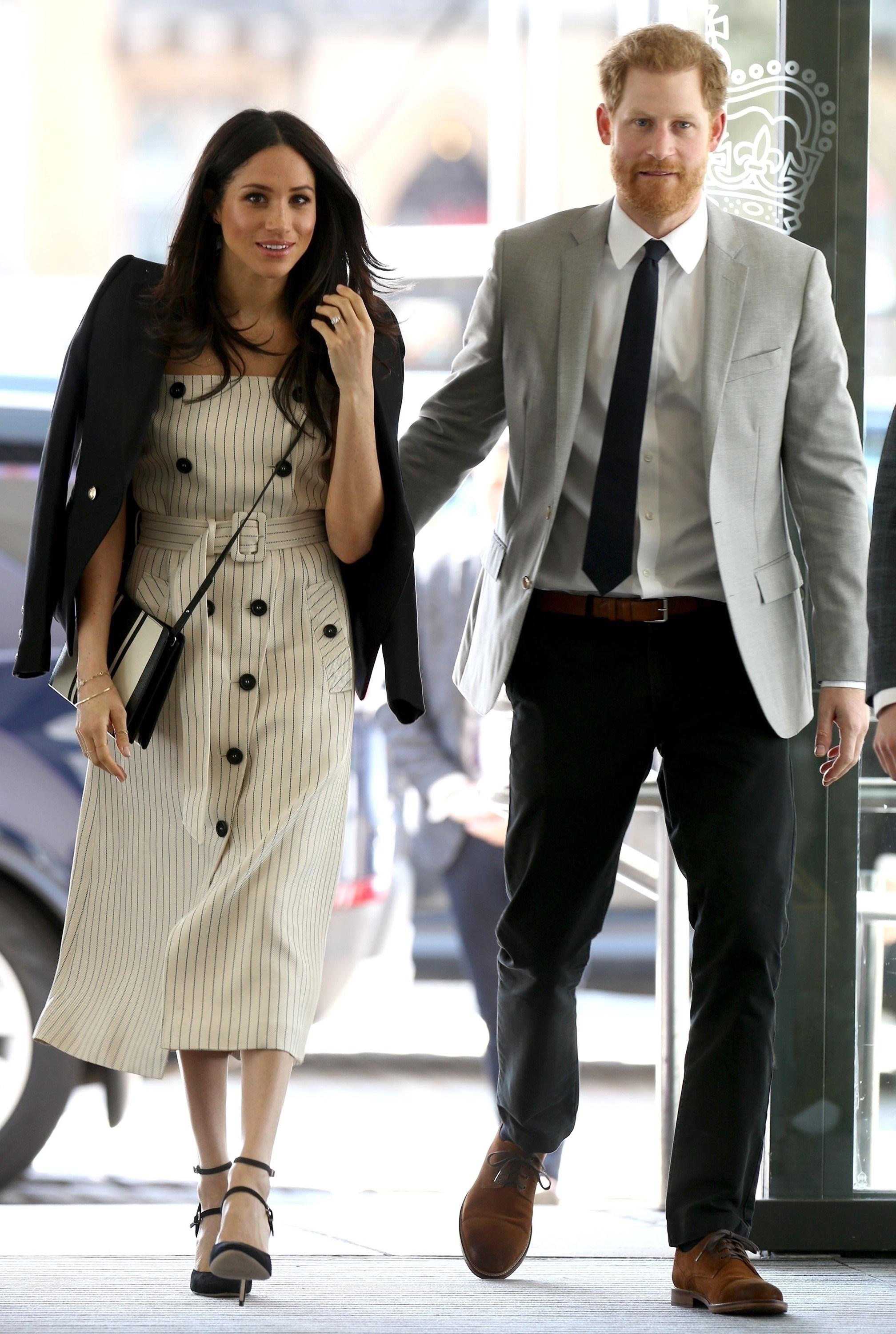 Prince Harry and Meghan Markle attend a Commonwealth Youth Forum Reception