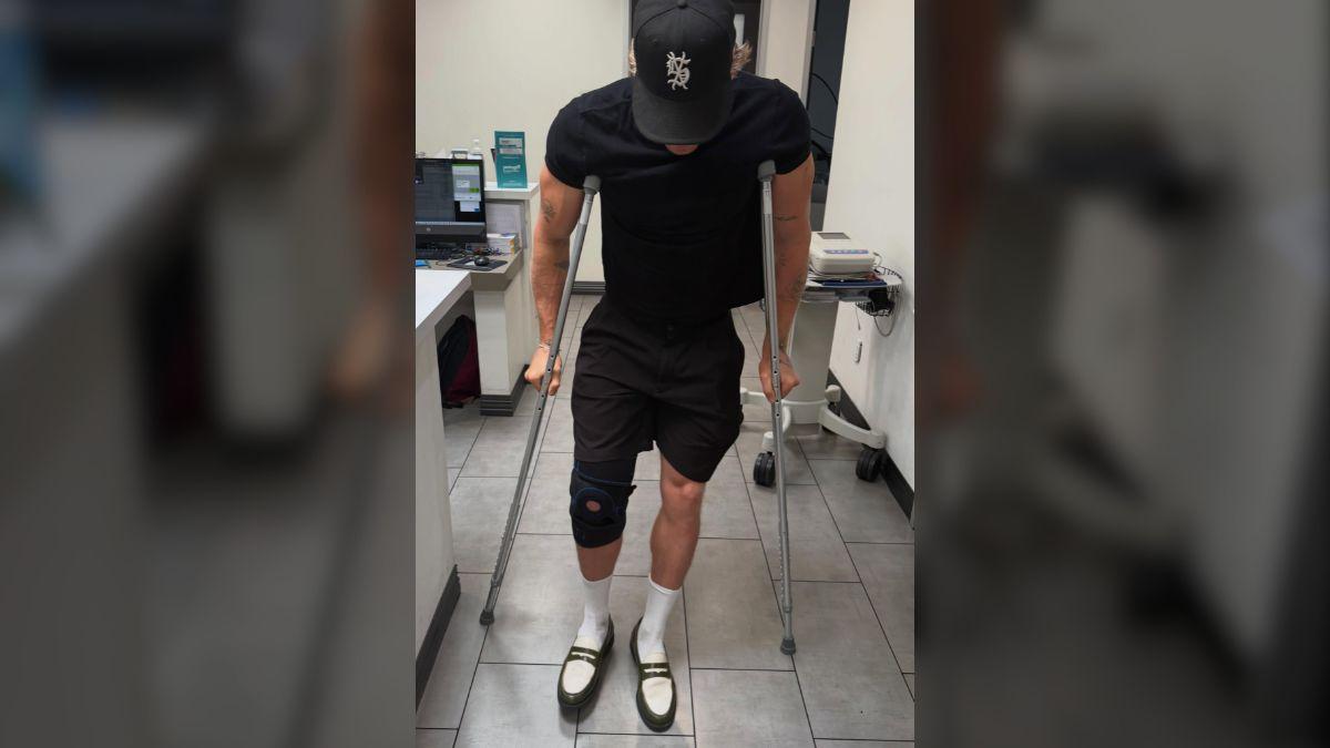 Photo of Cody Simpson 'can't walk or talk' after suffering two serious injuries in the last few months.