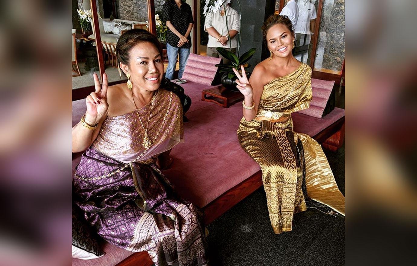 Chrissy Teigen & mother