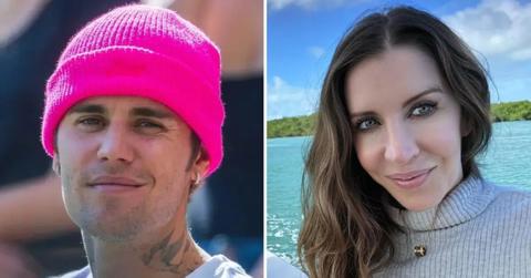 Split photo of Justin Bieber and his mom, Pattie Mallette.