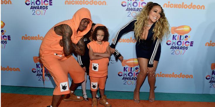 Nick cannon mariah carey match twins kids choice awards 05