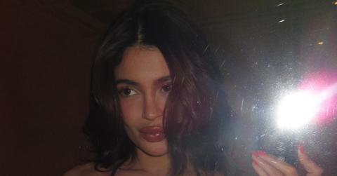 kylie jenner cleavage abs bra relationship status photos