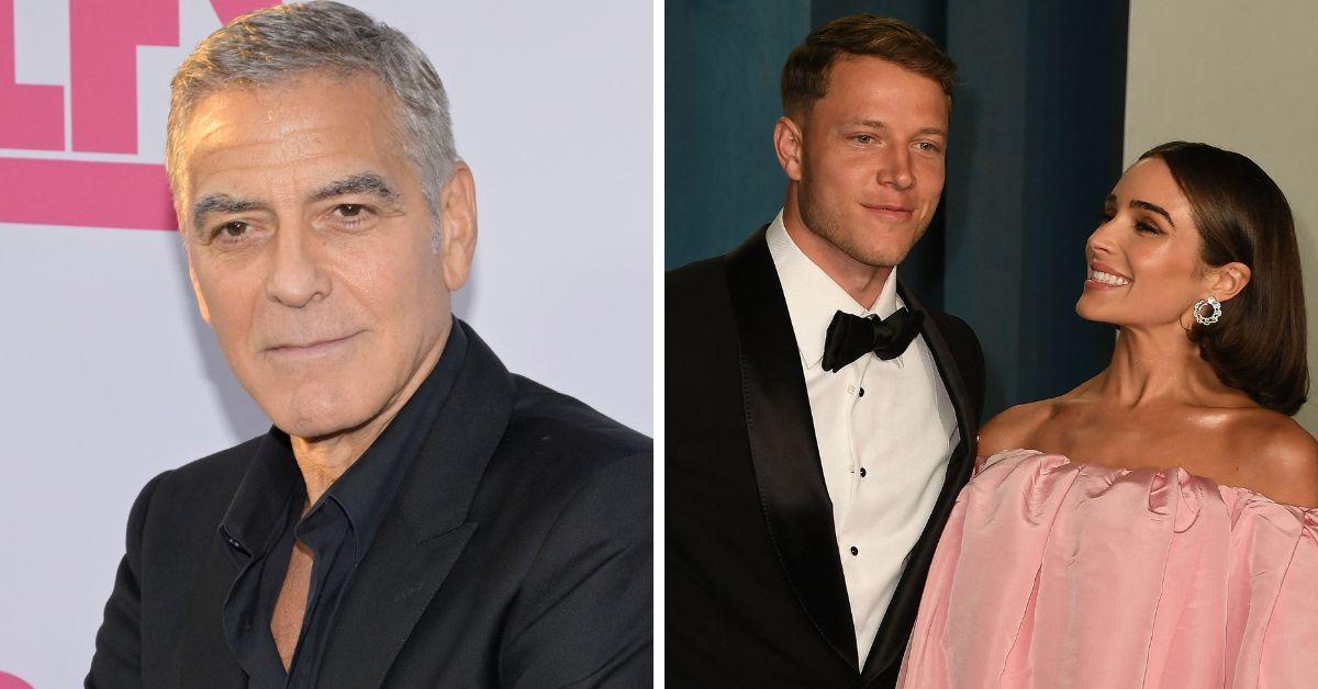 george clooney olivia culpo and christian mccaffrey