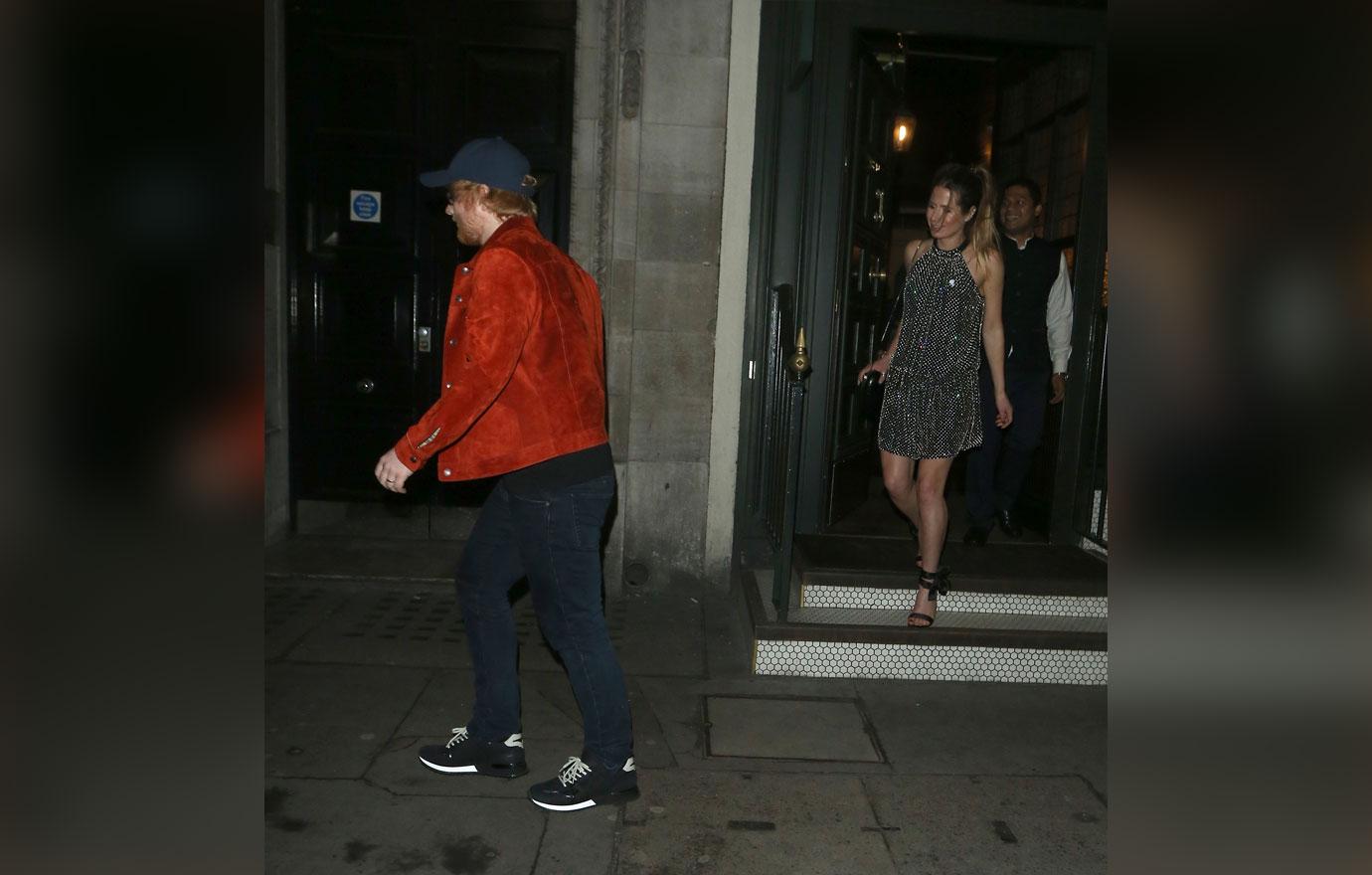 Ed Sheeran and Cherry Seaborn dine at Gymkhana indian restaurant after &#8216;The Brits&#8217;