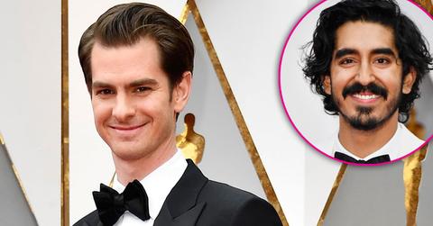 Andrew Garfield Dev Patel Embrace Kiss Oscars Long