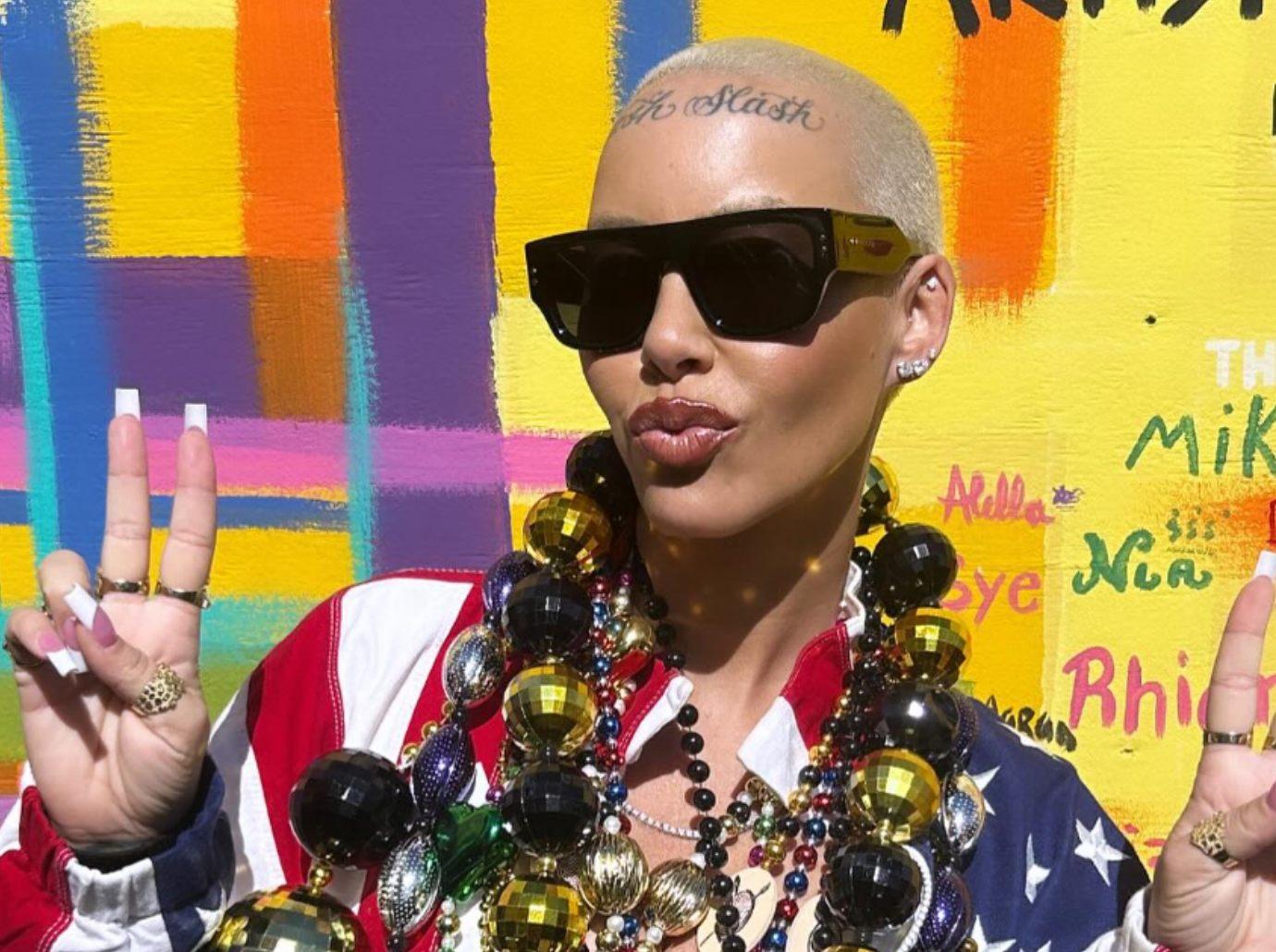 amber rose called suicide hotline taking ketamine saved life