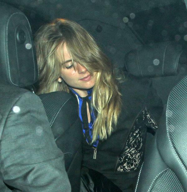 Cressida bonas dishelved partying london