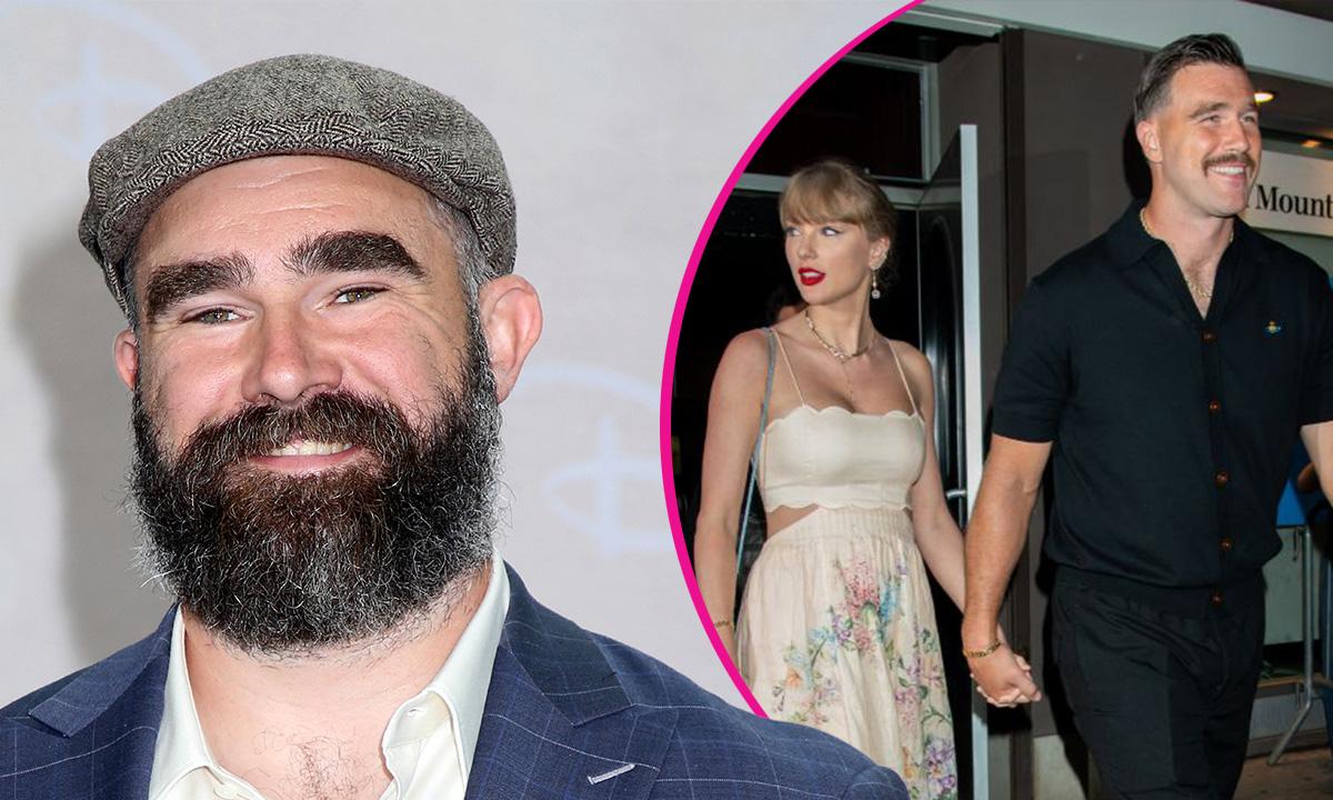Taylor Swift and Travis Kelce,jason kelce-