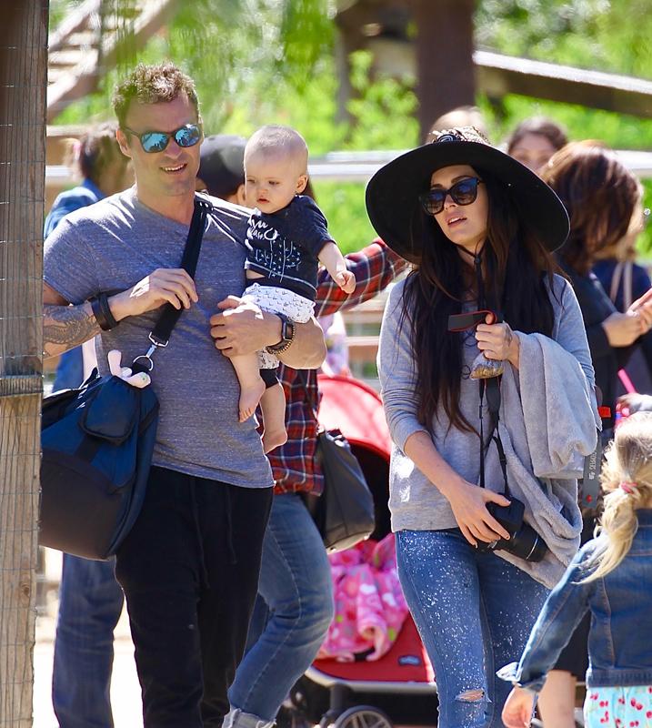 EXCLUSIVE: Megan Fox tand Brian Austin Green take their sons Easter Egg hunting