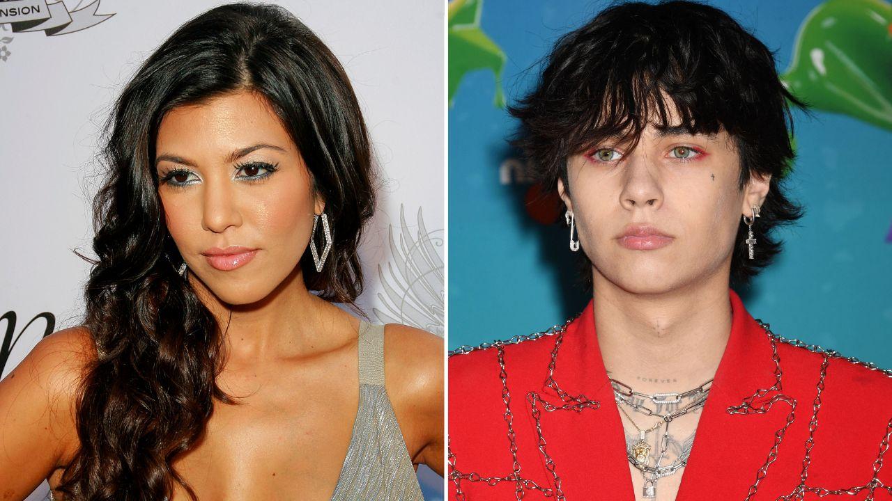 Image of Kourtney Kardashian and Landon Barker