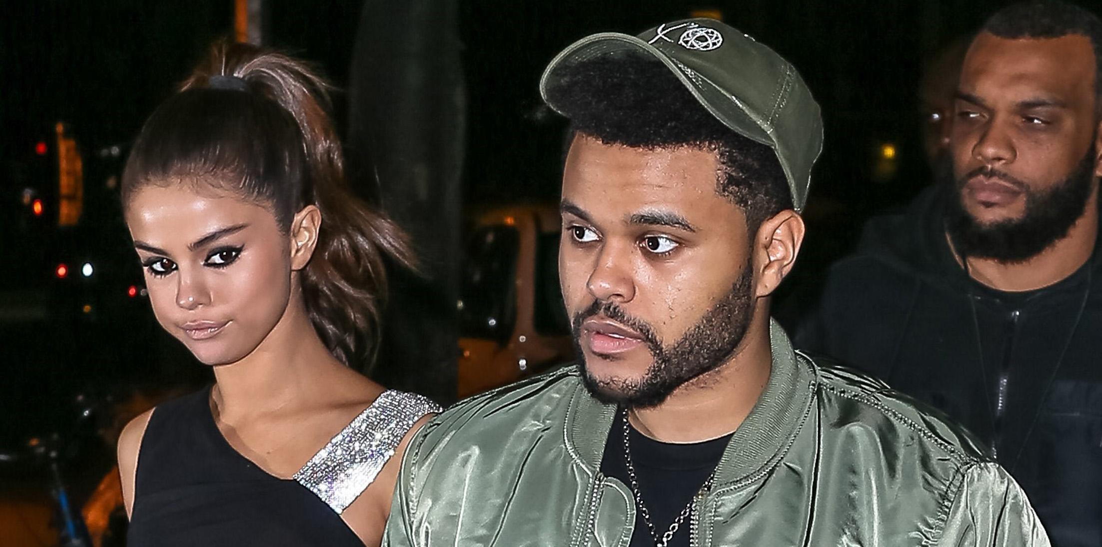 *EXCLUSIVE* Sexy Selena Gomez and The Weeknd arrive hand in hand at Carbone