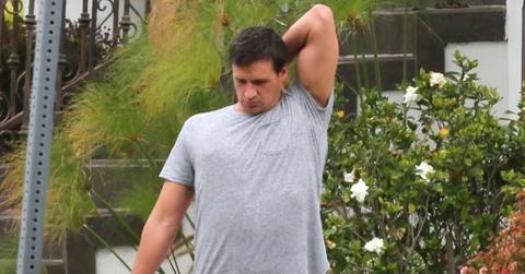 *EXCLUSIVE* Ryan Lochte walks his dogs on his Sunday morning