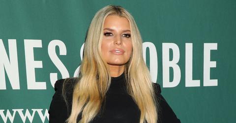 Jessica Simpson Wearing Black Turtle Neck at Her Book Signing