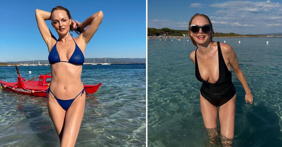 pp cheather graham flawless figure numerous bikinis vacationing italy photos