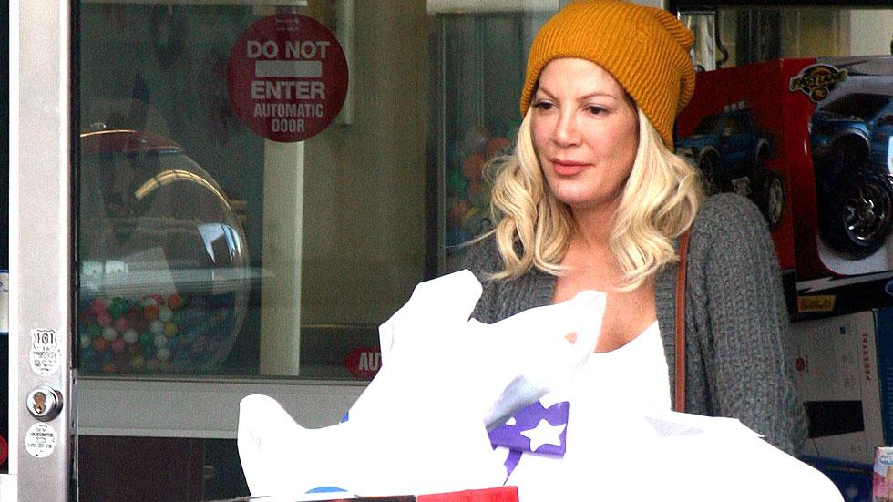 Tori Spelling Sued Amex Shopping Lawsuit Debt Broke Owes Money