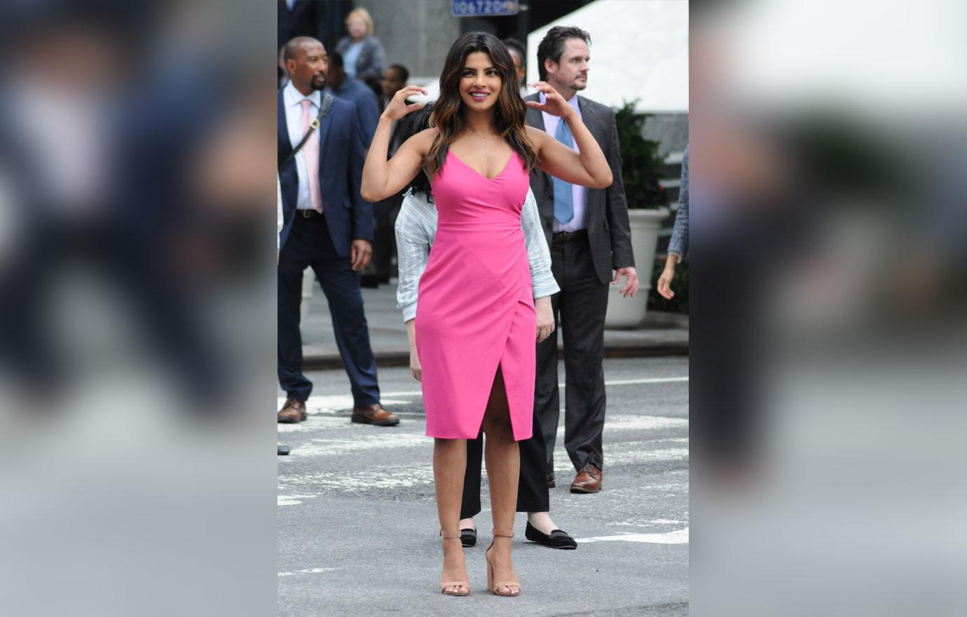 Priyanka chopra pink dress