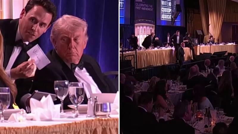 Image of Donald Trump applauded Secret Service for their efforts during the incident.