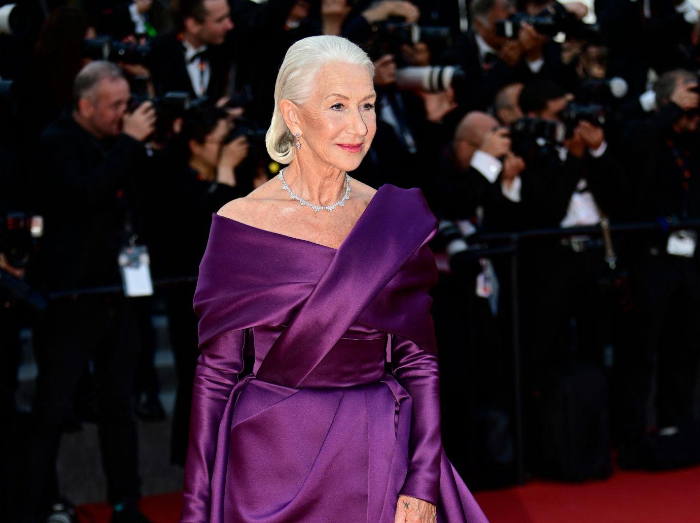 helen mirren wont eat drink before red carpet tight dress