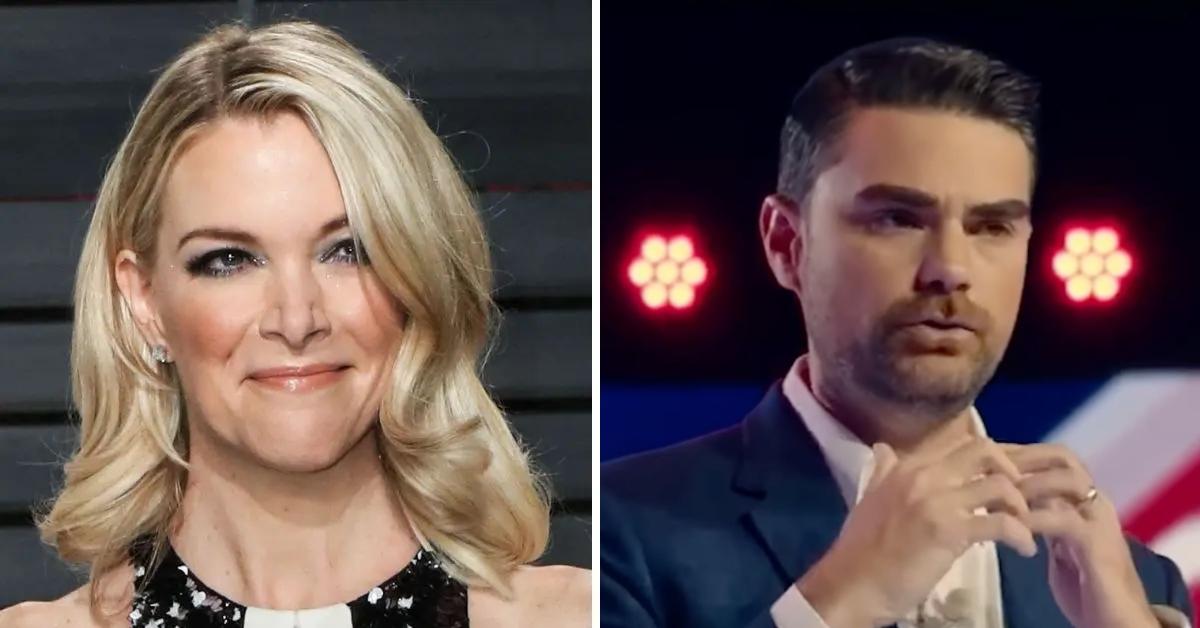 Split photo of Megyn Kelly and Ben Shapiro