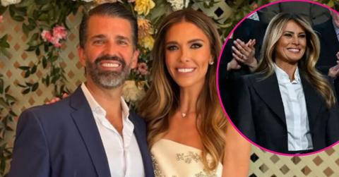 image of don jr and inset of melania