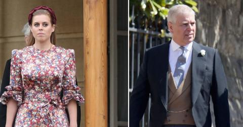 image split of Princess Beatrice and prince Andrew