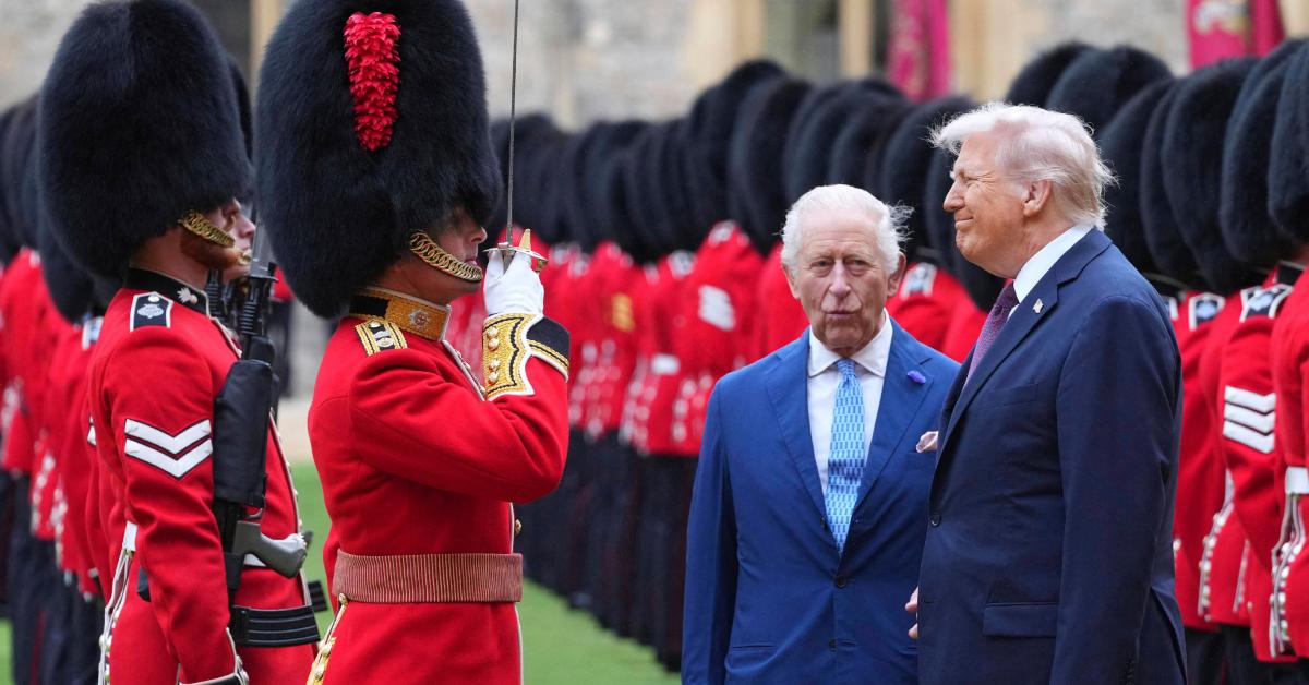 Image of this is Donald Trump's second state visit to the U.K. during his two terms as president.