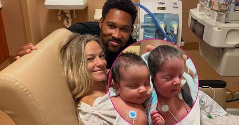 Composite photo of Mackenzie McKee, Khesanio Hall and their daughters