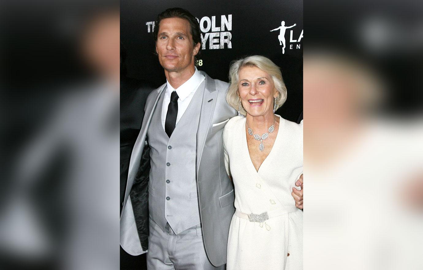 Matthew McConaughey And Mother On Red Carpet