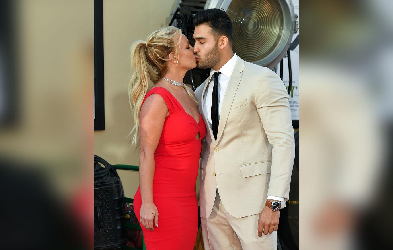 Britney Spears Sam Asghari Red Carpet Conservatorship Drama Photos