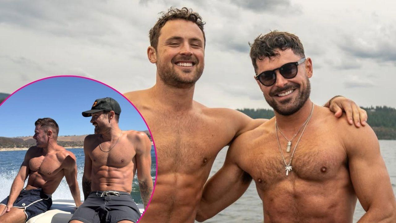Photo of Zac and Dylan Efron.