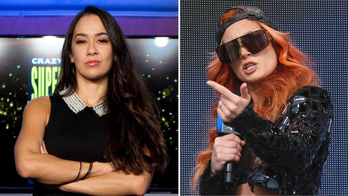 wwe star aj lee vows make rival becky lynch tap wrestlemania