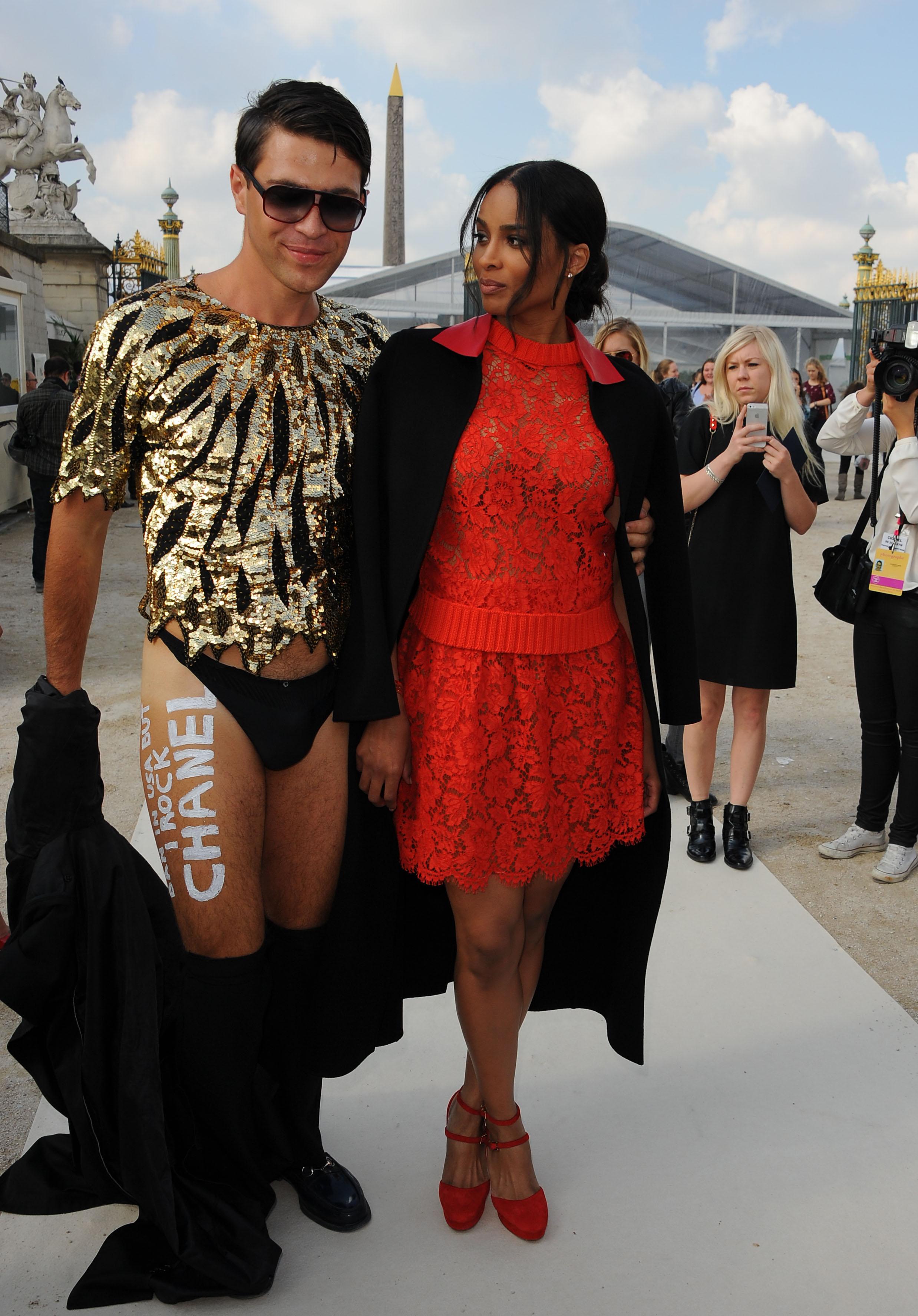 Celebrities attend the Valentino Fashion Show in Paris