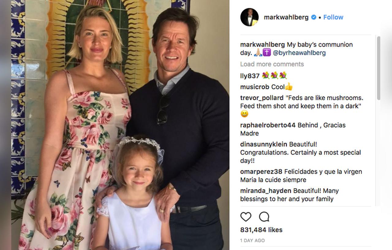 Mark Wahlberg Celebrates Daughter Grace’s First Communion(01)