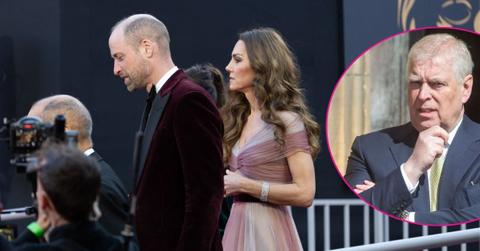 Composite photo of Prince William, Kate Middleton and Andrew Mountbatten-Windsor