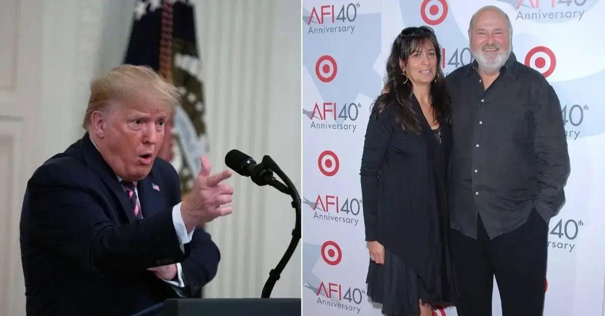 Image of Donald Trump had an offensive reaction to the Reiners' deaths.