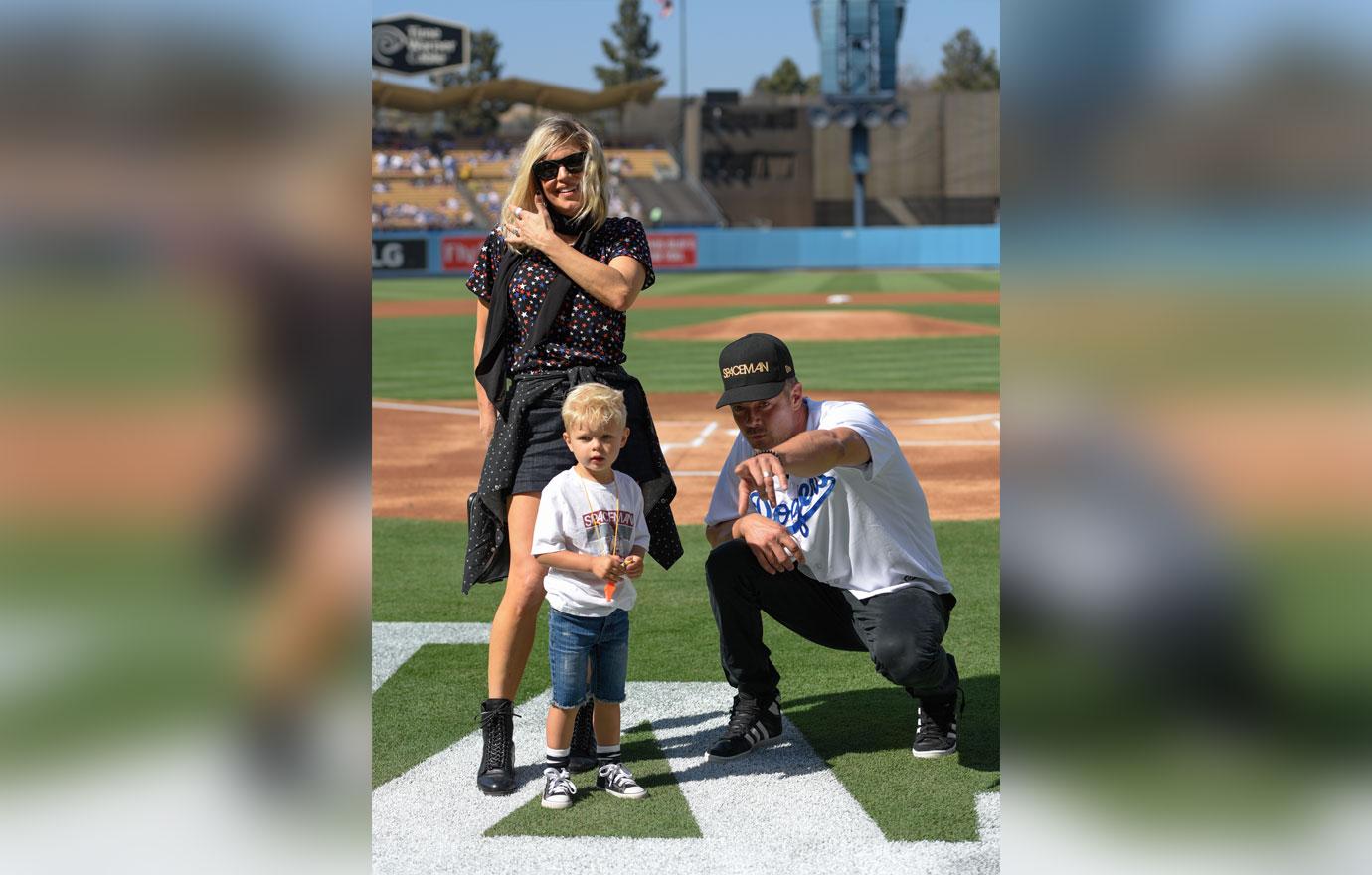 Celebrities At The Los Angeles Dodgers Game