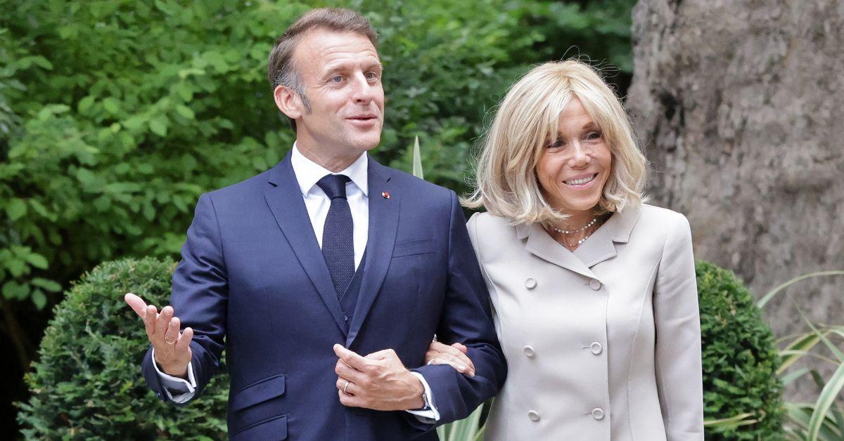 imag eof Emmanuel and Brigitte Macron met when he was still in high school.