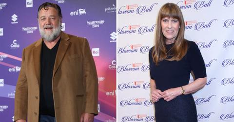 Composite photos of Russell Crowe and Terri Irwin