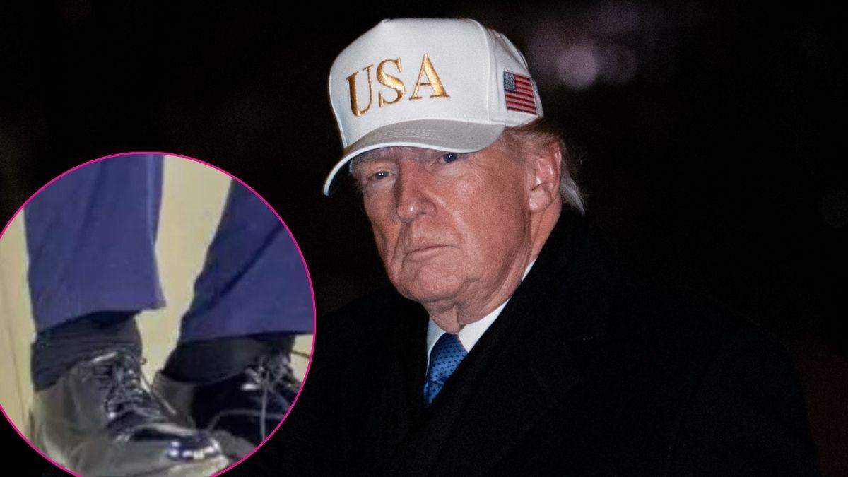 composite photo of donald trump and his cankles