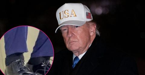 composite photo of donald trump and his cankles